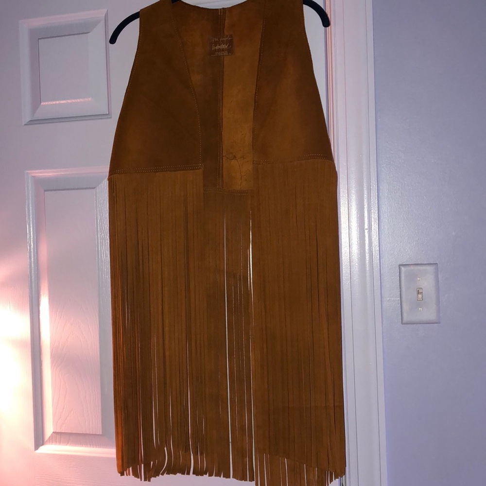 Free people fringe vest